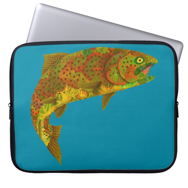 Aspen Leaf Rainbow Trout 6 Laptop Sleeve (Front)