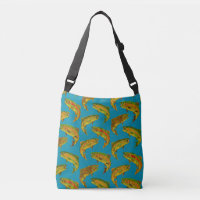 Aspen Leaf Rainbow Trout Seamless Pattern 2018