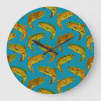 Aspen Leaf Rainbow Trout Seamless Pattern 2018