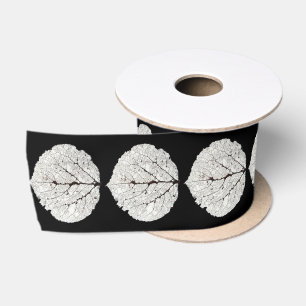 Aspen Leaf Skeleton 1 Satin Ribbon