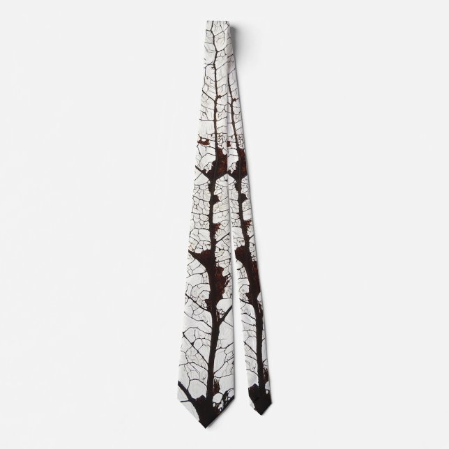Aspen Leaf Skeleton 1 Tie (Front)