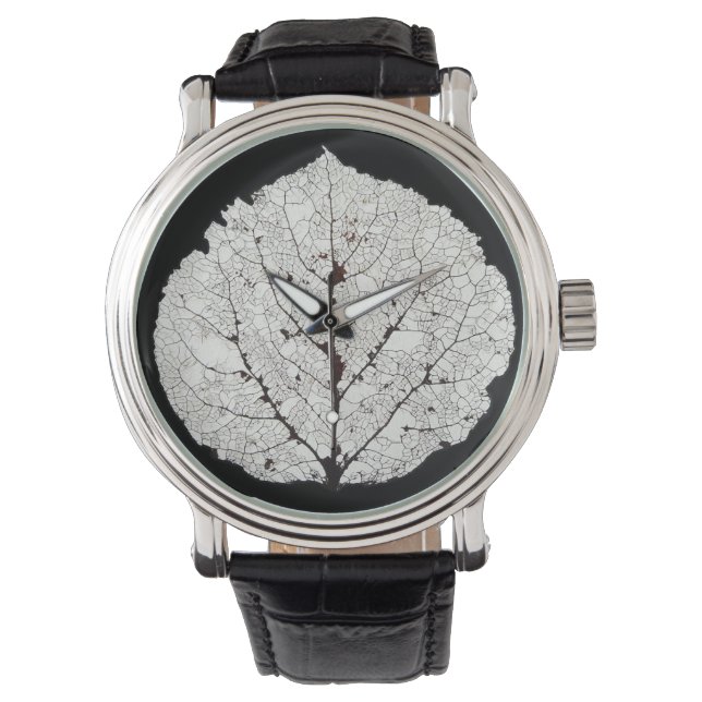 Aspen Leaf Skeleton 1 Watch (Front)