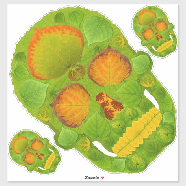 Aspen Leaf Skull 10 (Sheet)