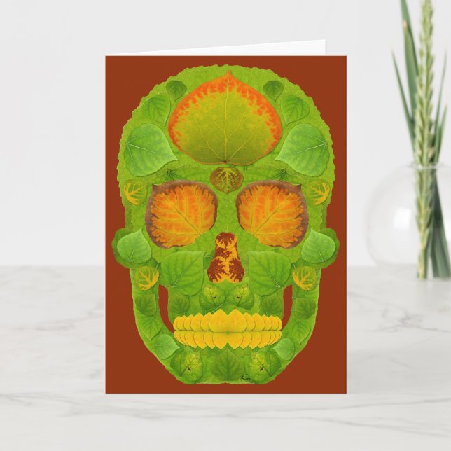 Aspen Leaf Skull 10 Card (Front)