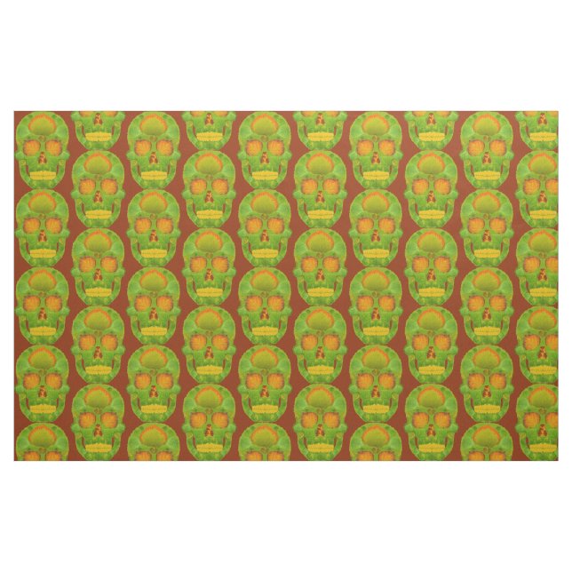 Aspen Leaf Skull 10 Fabric (Fat Quarter)