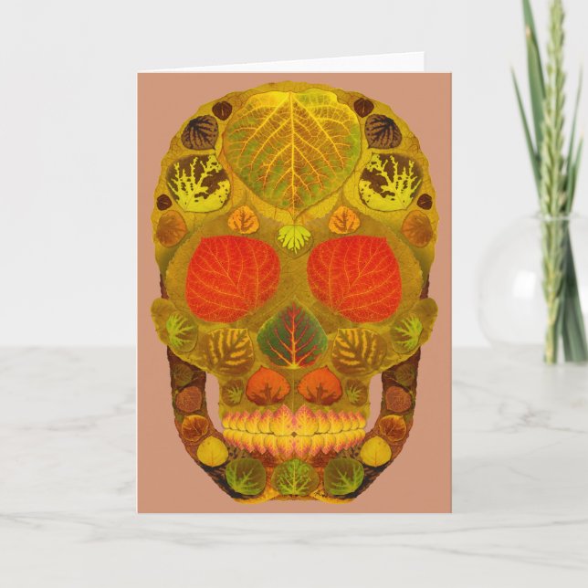 Aspen Leaf Skull 12 Card (Front)
