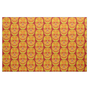 Aspen Leaf Skull 13 Fabric