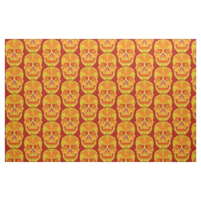 Aspen Leaf Skull 13 Fabric (Fat Quarter)