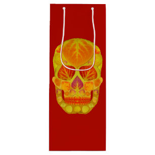 Aspen Leaf Skull 13 Wine Gift Bag