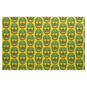 Aspen Leaf Skull 9 Fabric