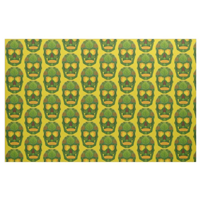Aspen Leaf Skull 9 Fabric (Fat Quarter)