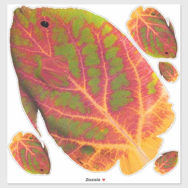 Aspen Leaf Tropical Fish 1 (Sheet)