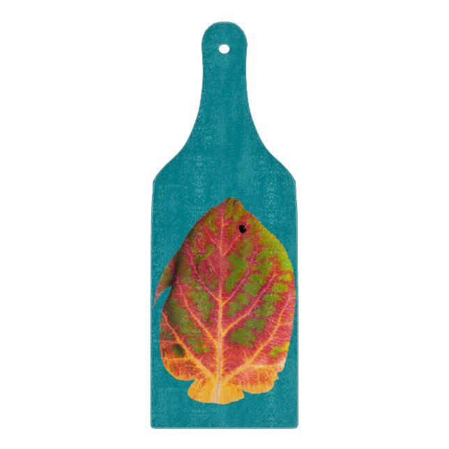 Aspen Leaf Tropical Fish 1 Cutting Board (Front)