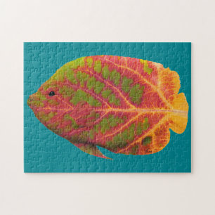 Aspen Leaf Tropical Fish 1 Jigsaw Puzzle
