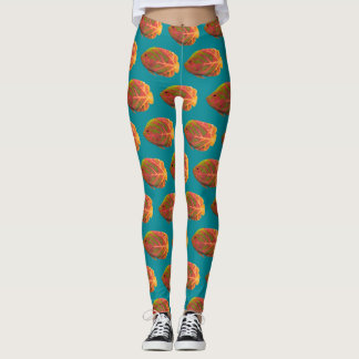 Aspen Leaf Tropical Fish 1 Leggings