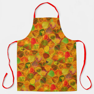 Aspen Leaves collage solid medley seamless 1 Apron