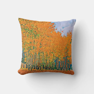 Aspen Leaves Fall Pillow