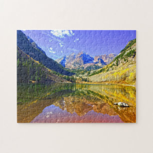 Aspen Maroon Bells Colorado . Jigsaw Puzzle