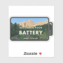 Aspen Maroon Bells Recharge Sticker