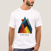 Aspen Peak – Mid-Century Geometric Mountain Poster