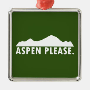 Aspen Please Metal Tree Decoration
