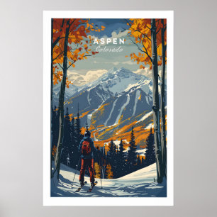 Aspen Print Ski Poster 1