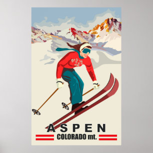 Aspen Ski, Colorado Poster