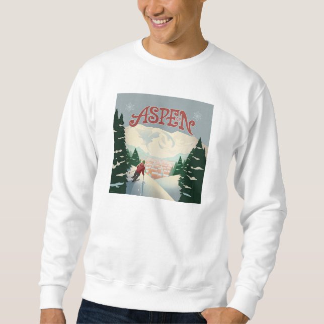 Aspen Skier | Colorado Sweatshirt (Front)