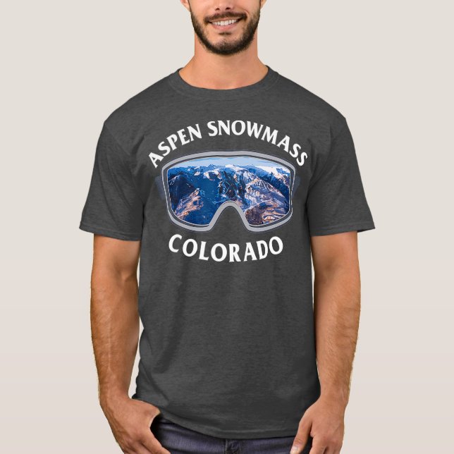 Aspen Snowmass Colorado Ski Snowboard T-Shirt (Front)
