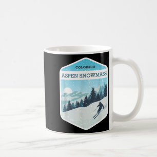 Aspen snowmass ski resort colorado snowboarding  coffee mug