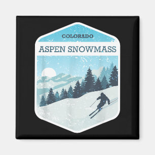 Aspen snowmass ski resort colorado snowboarding magnet