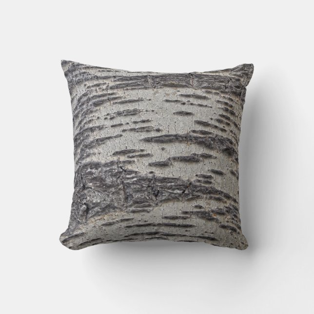 Aspen Tree Bark Nature #Gift Pillow (Front)