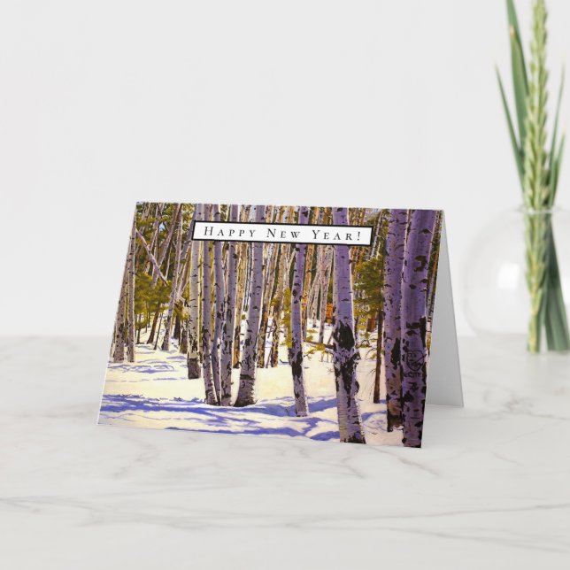 Aspen Tree Forest in Flagstaff, AZ Card (Front)