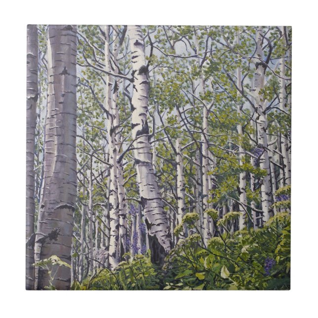 Aspen Tree Forest Tile (Front)