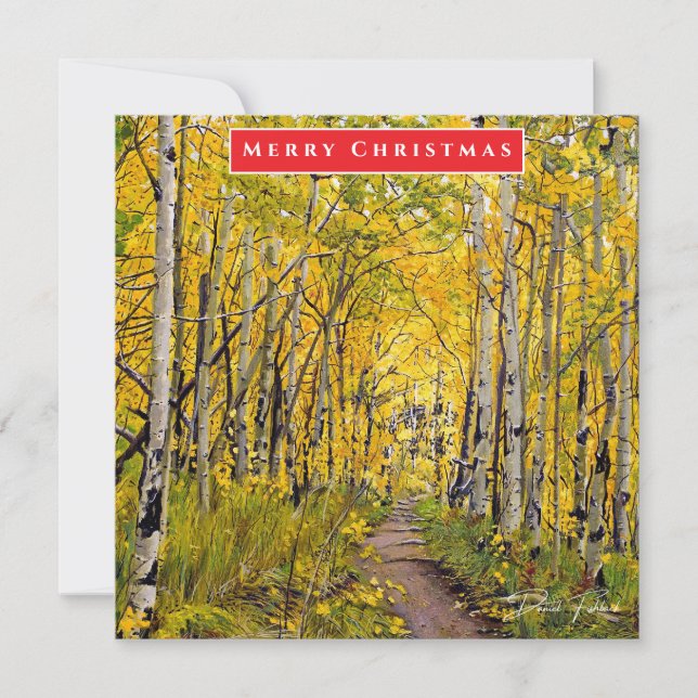 Aspen Tree Holiday or Ocassion Greeting Card (Front)