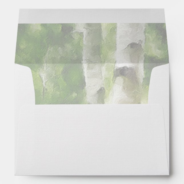 Aspen Tree Lined Envelope (Back (Bottom))