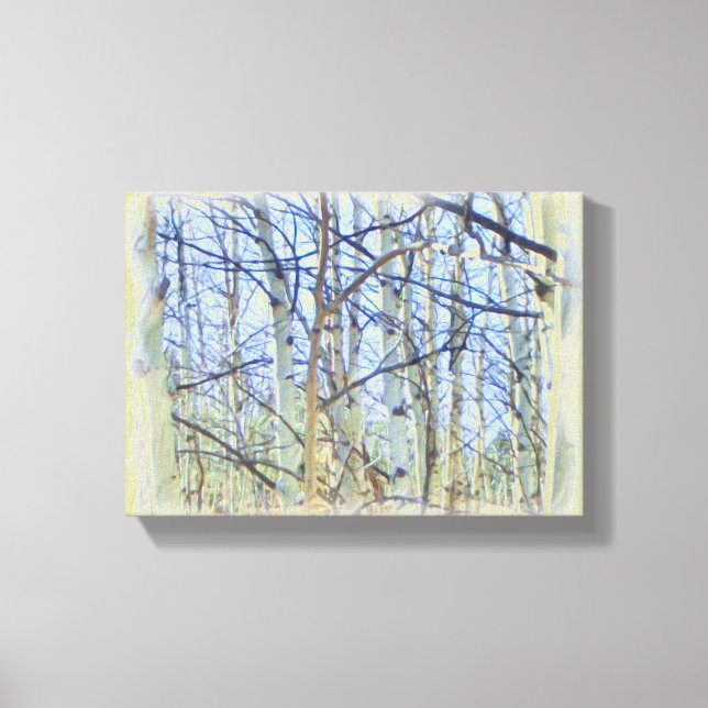 Aspen tree photo canvas print (Front)