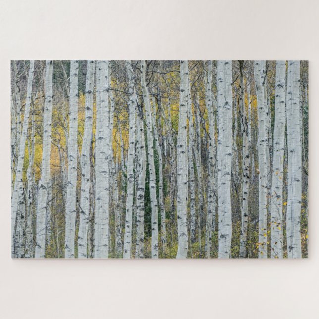 Aspen Tree Trunks | Aspen, Colorado Jigsaw Puzzle (Horizontal)