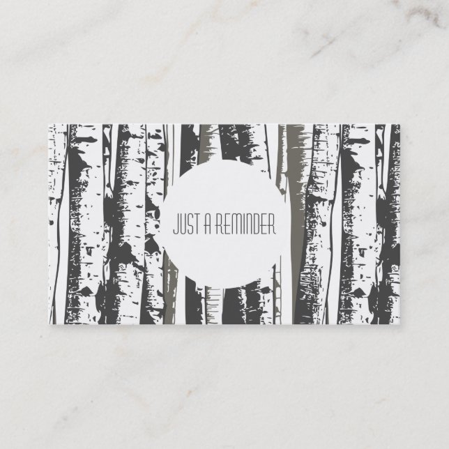 aspen trees appointment reminder (Front)