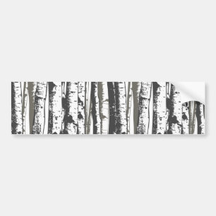 aspen trees bumper sticker