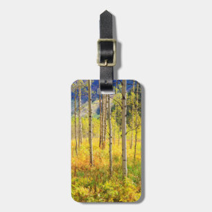 Aspen Trees in Autumn in the Rockies Luggage Tag
