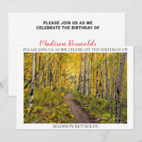 Aspen Trees in the Forest Birthday