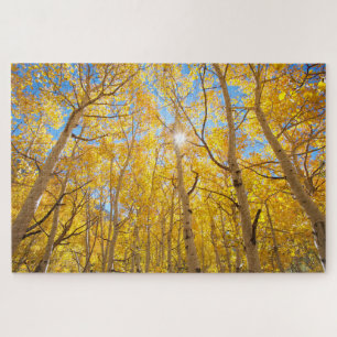Aspen Trees   Sierra Nevada Mountains, CA Jigsaw Puzzle