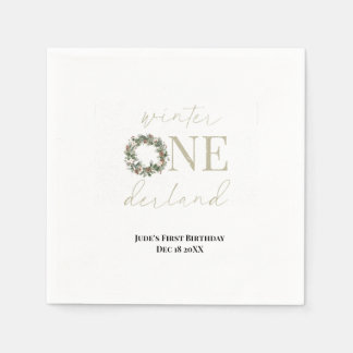 ASPEN Winter ONEderland Paper Napkins