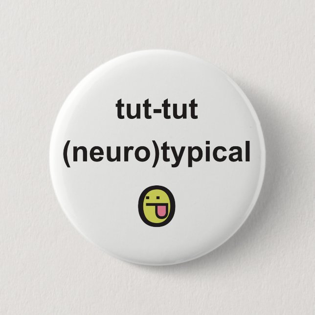 Aspergers Syndrome Awareness Badge neuro-typical (Front)