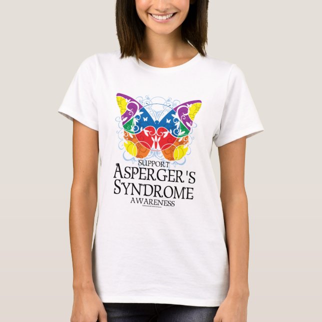 Asperger's Syndrome Butterfly T-Shirt (Front)