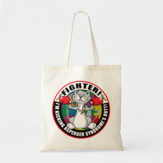Asperger's Syndrome Cat Fighter Tote Bag