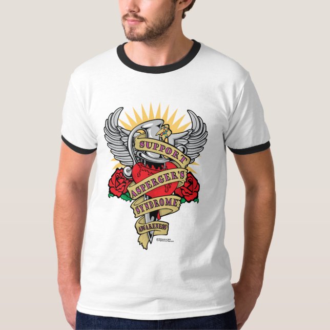 Asperger's Syndrome Dagger T-Shirt (Front)