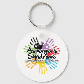 Asperger's Syndrome Handprint Key Ring