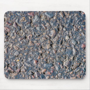 Asphalt and pebbles texture mouse pad